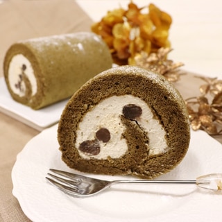 ほうじ茶ロールケーキ